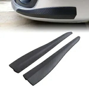 車のドアエッジガードバンパーアンチスクラッチプロテクター成形ストリップカーボンファイバー 2PC Car Door Edge Guard Bumper Anti-Scratch Protector Molding Strip Carbon Fiber 2PC