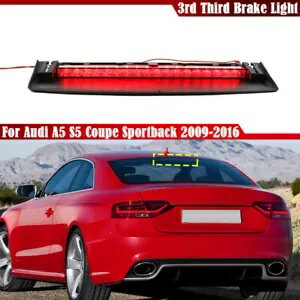 アウディ A5 S5 クーペ スポーツバック 2008-2016 リア LED 3rd サードブレーキライトランプに適合 Fit..