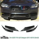 カーボンファイバーフロントバンパーコーナースプリッタースポイラーリップはBMW F10 M5 2011-2017に適合します。 Carbon Fiber Fro...
