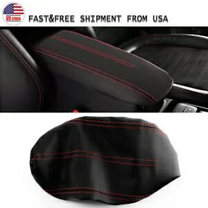 レザーアームレストカバー ブラック 2021+ フォード ブロンコ スポーツ コンソールボックス クッション..