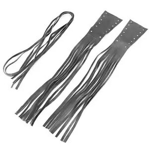 Pu レザーオートバイハンドルバーグリップブレーキクラッチレバーカバーフリンジロングタッセル PU Lea..