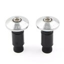 7/8 ''オートバイバイクハンドルバーグリップ CNC ハンドルバーエンドキャッププラグスライダーシルバー 7/8'' Motorcycle Bike Han...
