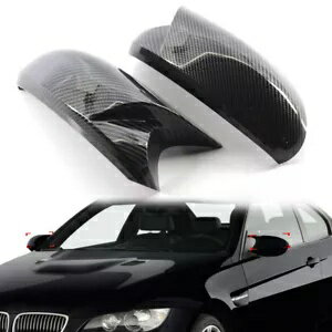 バックミラーカバーキャップ BMW E81 E82 E90 E91 E92 E93 PRE-LCI カーボンファイバー- Rear-view mirror cover cap for BMW E81 E82 E90 E91 E92 E93 PRE-LCI carbon fiber-