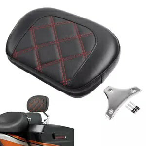 ハーレーロードキングFLHRロードグライド用パッセンジャーシーシーバーバックレストパッドキット- Passenger Sissy Bar Backrest Pad Kit for Harley Road King FLHR Road Glide-