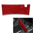 レッド カーボン フィット ホンダ アコード ロア センター アームレスト カバー パネル- Red Carbon Fit Honda Accord Lower...