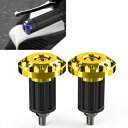 7/8 & ''ダートバイク CNC ハンドルバー グリップ ハンドルバー エンド キャップ オス スライダー イエロー- 7/8&'' Dirt Bike C...