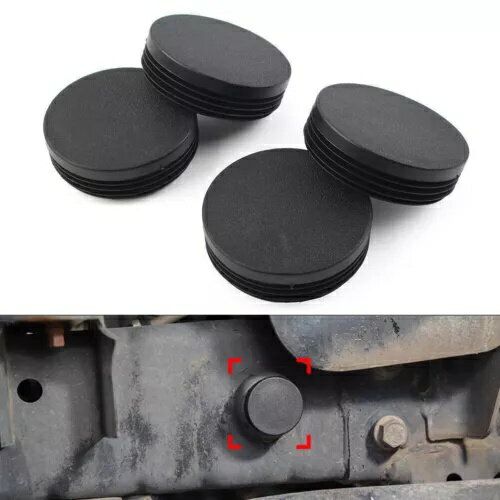 㡼ե졼ѥ׷ꥫСץ饰 ץ󥰥顼 JK 2007-17 ֥å 4ST- Chassis Frame Pipe Hole Cover Plugs for Jeep Wrangler JK 2007-17 Black 4ST-
