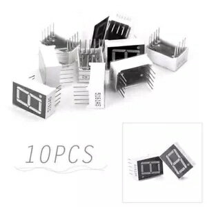 10個 レッド 7セグメント 0.5インチ LED ディスプレイ デジタル チューブ 共通アノード 1ビット- 10pcs Red 7 Segment 0.5" LED Display Digital Tube Common Anode 1-Bit-