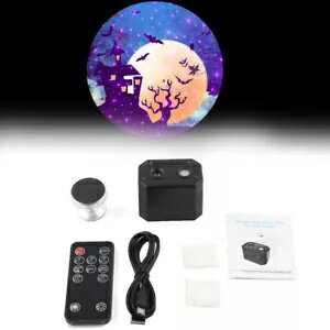 車のルーフプロジェクターの雰囲気ハロウィン装飾ランプ屋内ライトブラック- Car Roof Projector Atmosphere Halloween Decorative Lamp Indoor Light Black-