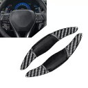 トヨタ カムリ カローラ アバロン RAV4 用ブラック ステアリング ホイール シフト ロッカー エクステンション- Black steering wheel shift rocker extension for Toyota Camry Corolla Avalon RAV4-(2)