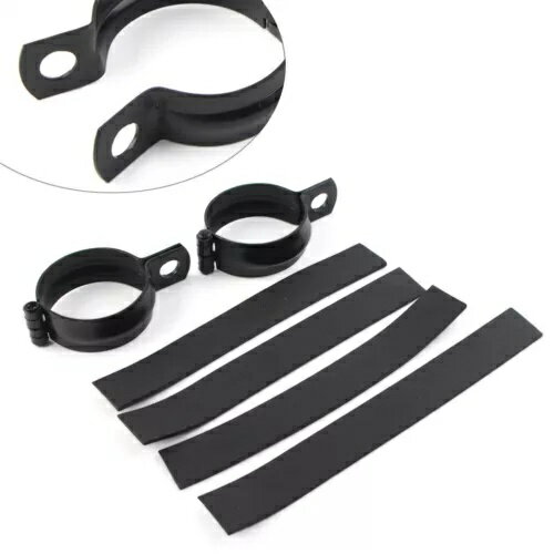 2x 42MM-51MM フォークブラケットインジケータークランプブラケットモーターブラック- 2x 42MM-51MM fork bracket indicator clamp bracket motor black-