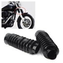49mm フォーク フロント ゲイター ゲイター ブーツ ショックアブソーバー ラバー ハーレー ダイナ用 2個 49mm Fork Front Gaiters Gators Boot Shock Absorber Rubber for Harley Dyna 2PCS(2)