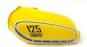 ヤマハ Yz125 Yz 125 イエロー塗装アルミニウム ガソリン 1976 タンク/FITS- Yamaha Yz125 Yz 125 Yell..