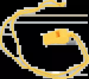 ATLANTIS A2712 ホイッスル - コード付き - イエロー ATLANTIS A2712 Whistle - Corded - Yellow