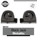 6.5 インチ スピーカー ポッド 下部通気フェアリング ブラック ジャック メタリック 2014+ ハーレー用 6.5" Speaker Pods Lower Vented Fairings BLACK JACK METALLIC For 2014+ Harley