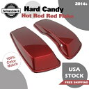 ハード キャンディ ホットロッド レッド フレーク 標準ストレッチ サドルバッグ蓋はハーレー 2014+ に適合 Hard Candy Hot Rod Red ...
