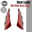 ハード キャンディ ホット ロッド レッド フレーク ハンドガード ハーレーダビッドソン ツーリング & ソフテイルに適合 Hard Candy Hot Rod...