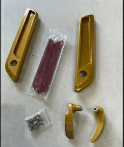 OS&D アドバンブラック ブラックヒルズ ゴールド サドルバッグ リッド レバー & ラッチ カバー セット キット OS&D ADVANBLACK Black Hills Gold SADDLEBAG LID LEVER & LATCH COVER SET KIT