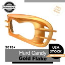 ハード キャンディ ゴールド フレーク ヘッドライト ベゼル 15 年以上のハーレー ロード グライド FLTRX FLTRK に適合 Hard Candy G...