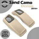 サンドカモデニム 6x9インチ サドルバッグ スピーカー蓋 オーディオカバー 2014+ ハーレーツーリングに適合 SAND CAMO DENIM 6x9