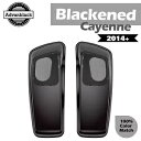 黒くなったカイエン 6x9 サドルバッグスピーカー蓋オーディオカバーハーレーダビッドソン 14+ Blackened Cayenne 6x9 Saddlebag...