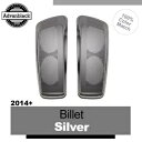 デュアル 6x9 スピーカー蓋ハーレーツーリング FLHR FLHXS FLTRX 2014+ ビレットシルバー用 Dual 6x9 Speaker Lids For Harley Touring FLHR FLHXS FLTRX 2014+ BILLET SILVER(2)