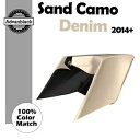 14+ ハーレー用 Advanblack SAND CAMO DENIM CVO ストレッチ拡張サイドカバー For 14+ Harley Advanblack...