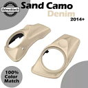 サンドカモデニム ハーレーツーリング 14+ Advanblack 8インチ サドルバッグスピーカー蓋用 SAND CAMO DENIM For Harley ...