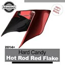 14+ ハーレー ハード キャンディ ホットロッド レッド フレーク ストレッチ拡張サイド カバー用 For 14+ Harley HARD CANDY HOT...