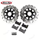フロントブレーキディスクローター & ブレーキパッドスズキ GSXR600 / GSXR750 2004 2005 BK Front Brake Disc Ro...