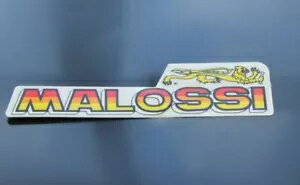 ステッカー「レタリング マロッシ M」、130x30 mm、1 枚- Sticker "Lettering Malossi M", 130x30 mm, 1 piece- 