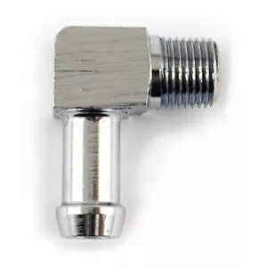 オイルライトングフィッティング、90°、1/8NPT Sur 5/16 パイプライン、クロム、- Oil Leitungsfitting..