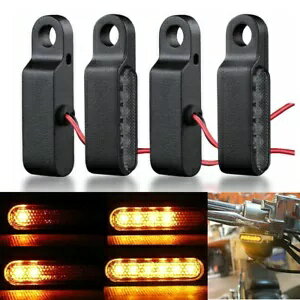 4X ミニアンバー LED ターンシグナルインジケータライトスズキバンディット 1200 ブールバード用 4X Mini Amber LED Turn Signal Indicator Lights For Suzuki Bandit 1200 Boulevard