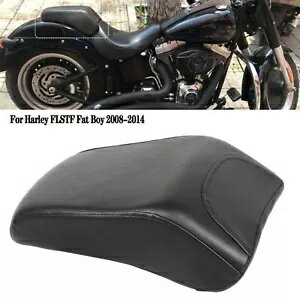 合成皮革ブラック後部助手席クッションハーレーファットボーイ FLSTF に適合 Synthetic Leather Black ..
