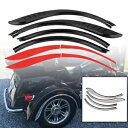 モーターブラックリアフェンダーフレアスカートトリムアクセントハーレーストリートトライグライド用 Motor Black Rear Fender Flares Skirts Trim Accent For Harley Street Tri Glide