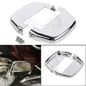 クローム乗客フロアボードインサートカバーハーレーロードキング夜行列車FXSTB用 Chrome Passenger Floorboard Inserts Cover For Harley Road King Night Train FXSTB