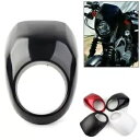 フロントヘッドライトフェアリングマスクバイザーカバーフィットハーレースポーツスターダイナXL 883 1200 Front Headlight Fairing Mask Visor Cover Fit Harley Sportster Dyna XL 883 1200
