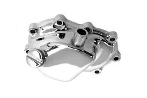 HARLEY 電動スタート用クローム トランスミッション エンド カバー 1936-1940 EL、1937 に適合 HARLEY Chrome Transmission End Cover for Electric Start fits 1936-1940 EL, 1937