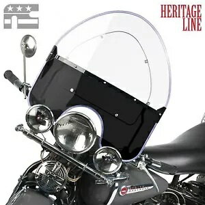 HARLEY National Cycle スプリング フォーク フロントガラス ブラック 1936-1948 UL、1936-1957 に適合 HARLEY National Cycle Spring Fork Windshield Black fits 1936-1948 UL, 1936-1957