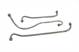 ハーレー オイル ライン セット カドミウムは 1941-1948 UL に適合、 HARLEY Oil Line Set Cadmium fits 1941-1948 UL,