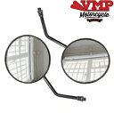 オートバイラウンドミラーペアステンレスミラー E マーク Lexmoto Tommy 125 用 Motorcycle Round Mirror Pair Stainless Mirrors E Marked for Lexmoto Tommy 125