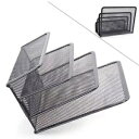 Mesh Letter Paper File Storage Rack Holder Tray Organiser Desktop Office Black Mesh Letter Paper File Storage Rack Holder Tray Organiser Desktop Office Black