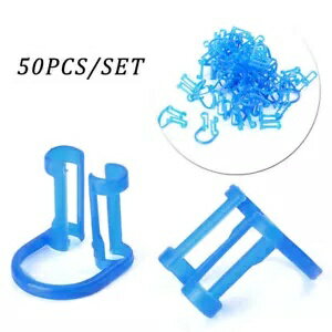50pcs Disposable Cotton Roll Holder Blue Clip For Dental Clinic Plastic Kit 50pcs Disposable Cotton Roll Holder Blue Clip For Dental Clinic Plastic Kit