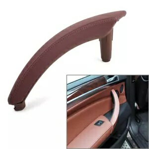 1Pcs Door Trim Pull Handle Left Side Leather for BMW X5 X6 E70 Red Wine 1Pcs Door Trim Pull Handle Left Side Leather for BMW X5 X6 E70 Red Wine