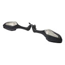 ブラックサイドミラー LED ターンシグナル 2008-2016 ホンダ CBR 1000RR CBR1000RR に適合 Black Side Mirrors...