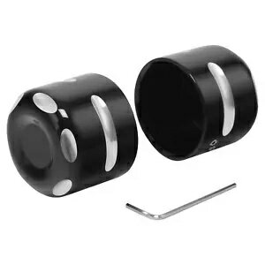 アルミリアアクスルカバーキャップナットハーレースポーツスター 883 1200 ブラック 09-2013 に適合 Aluminum Rear Axle Cover Cap Nut Fit For Harley Sportster 883 1200 Black 09-2013