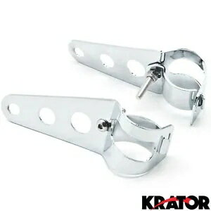 クロームヘッドライトブラケットスズキイントルーダーヴォルシア VS 700 750 800 1400 1500 Chrome Headlight Bracket For Suzuki Intruder Volusia VS 700 750 800 1400 1500 【並行輸入品】