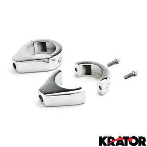 ターンシグナル再配置フォーククランプ 39mm ハーレーダビッドソン ダイナグライド ローライダー用 Turn Signal Relocation Fork Clamp 39mm For Harley Davidson Dyna Glide Low Rider 