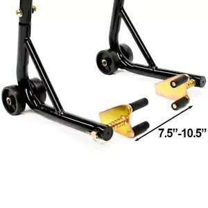 オートバイデュアルリフトスタンド - スプール付きスズキ GSX 1300R 隼 1999-2011 Motorcycle Dual Lift Stand - w/ Spools For Suzuki GSX 1300R Hayabusa 1999-2011 【並行輸入品】