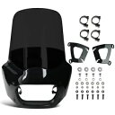 ブラックアウト フロントガラス フェアリング ハーレーダビッドソン ソフテイル ファットボブ 114 FXFBS 2018+用 Blackout Windshield Fairing For Harley Davidson Softail Fat Bob 114 FXFBS 2018+